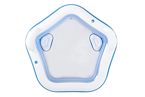 Piscina Infantil Inflável Com 2 Porta-Copos,Piscina Confortável Tamanho Família Com Bancos E Encosto