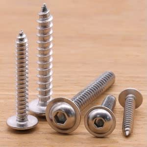 Eastlo IB640102-100 M3 X 8Mm Flanged Button Head Socket Cap Self Tapping Screws thumb #2