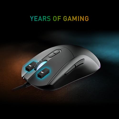 Image of msi Forge GM320 Gaming Mouse, 12800 DPI, 20M+ Clicks Micro Switch, Optical Sensor, Ergonomic Ambitextrous Hand Design, RGB Light