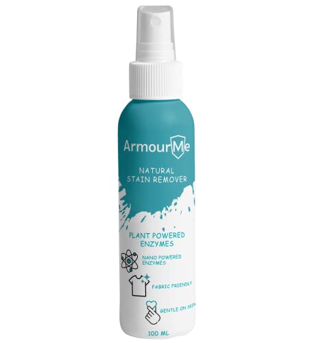 Armourme Stain Remover, Enzyme-Based Stain Remover For Clothes, New And Old Laundry, Spot Cleaner, Plant-Based, Natural Stain Remover Spray, Free And Clear. (100 Ml).