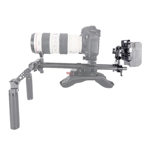 Image of NICEYRIG V Mount Battery Plate Kit with Magic Arm, 15mm Rod Clamp Adjustable Angle Quick Release V-Lock Plate for Camera Cage, Top Handle, Shoulder Rig -700