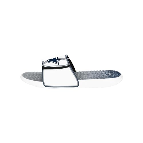 Image of FOCO mens Nfl Primary Team Logo Gradient Gel Slide Sandals