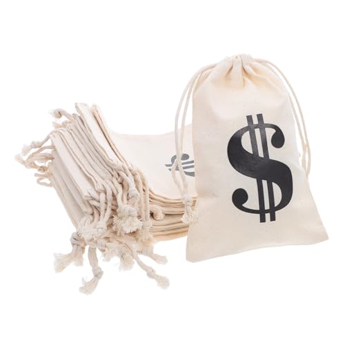 Sac de rangement halloween en tissu beige pour accessoires de cosplay pirate