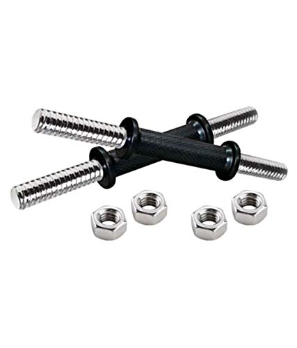 SanR Adjustable Dumbbells Rod 14" with Grip and Steel Nuts (Pack of 2 Pcs) (B07R5ZGJ99) Amazon Price History, Amazon Price Tracker