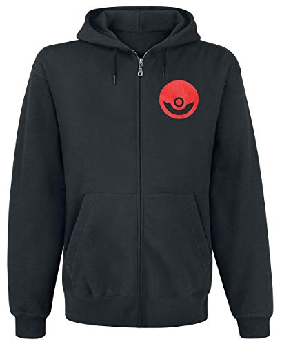 Preisvergleich Produktbild Pokemon Charaktere Pikachu Bisasam Shiggy Glumanda Kapuzenjacke schwarz M