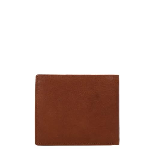 Image of Da Milano RFID Protected Leather Wallet for Men with Card Slot - Brown (0111A-OL)