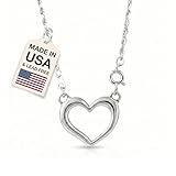 DANFORTH Heart Pendant Eyeglass Holder Necklace for Women – Handcrafted Pewter Rope Chain Necklace – 24” Long, Made In USA
