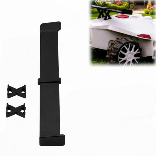 Meldrynox Rear Spoiler Wing for Mammotion Luba Lawnmowers, Racing Style Tail Wing, Weather-Resistant Composite, Tool-Free Install, Black