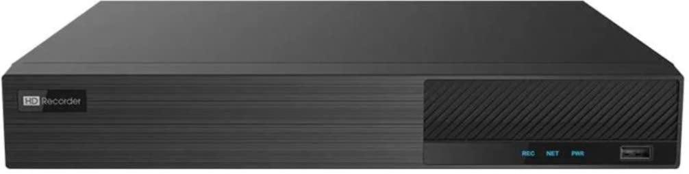 Titanium ED8004H5-FN 4-Channel Hybrid Digital Video Recorder, Internet Protocol Security Camera (IPC), 4K@7FPS, 4K Lite@15FPS, 5MP@12FPS, 4 CH Video Input, 4 CH Audio Input, 4 CH Playback
