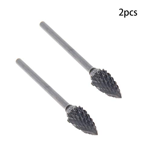 Fresas rotativas Auniwaig 6mm juego 2 piezas miniatura 3
