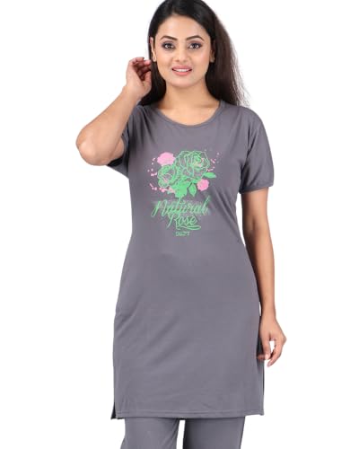 Image of URBAN TREES Women's Cotton Printed Night Suit Set of Top & Pajama Set || Night Suit Set