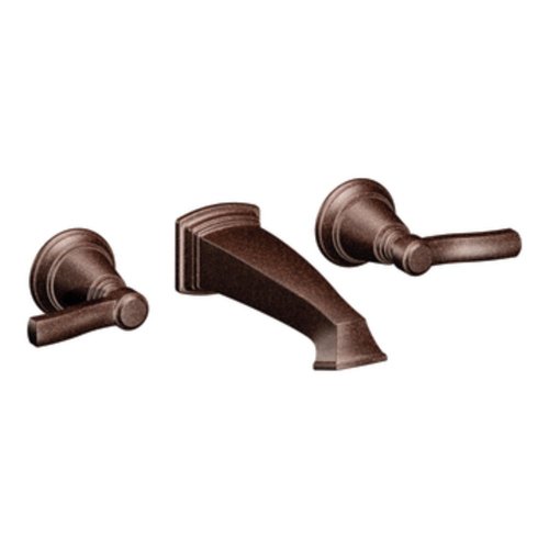 Moen Ts6204Orb Rothbury Two-Handle Wall Mount Bathroom Faucet, Oil Rubbed Bronze