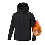 Mantel Herren Oversized Pufferjacke mit breitem Modisch Outdoor Mantel Wattierte Jacke Sport Winterjacke Warm Puffer Kurze Steppjacke Wintermantel Modern Quilted Kapuzejacke Jacket Größe M - XXXXXL