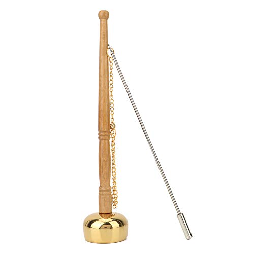 Brass Hand Bell, Buddhism Singing Bell, Buddhism Hand Bell, Solid and for Collecting Scriptures
