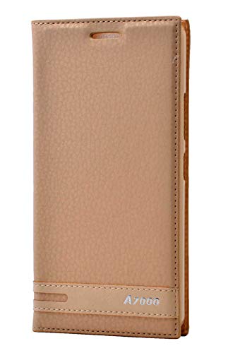 Zore 3002 Lenovo A7000 ile Uyumlu Kılıf, Elite Kapaklı ile Uyumlu Kılıf, Gold