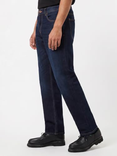 Image of Spykar Men's Ricardo Straight Fit Jeans | Mid Rise | Casual Denim | Non-Stretch Fit | Jeans for Man
