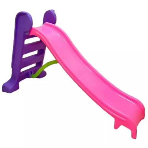 BEPLACE Escorregador Infantil de Plástico, para Crianças, Brinquedo para Jardim, Casa, Escola, Buffet, Creche e Parquinho (Rosa)