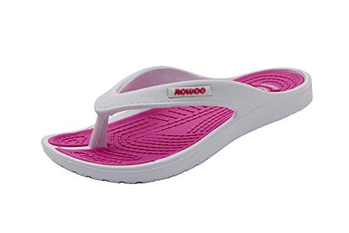 Womens anti slip comfy thong sandals flip flops (us7/eu38, pink)