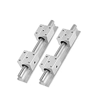 LNMOUMEZB Guida Lineare Professionale Da 20 Mm SBR16/SBR12/SBR20/SBR25 SBR16UU/SBR12UU/SBR20UU/SBR25UU Blocchi Cuscinetto Lineare(Sbr16,300mm - Foto 11