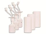Müller-Licht Renolamp 3er Set Baufassung Renovierungsfassung - Renovierfassung und herkömmliche Lampenfassung in Einem, E27 Fassung, mit Kabel und Lüsterklemmen, Weiß
