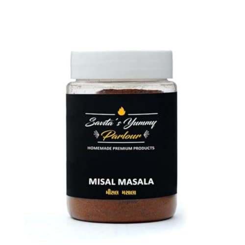 Image of Savita's Yummy Parlour Misal Masala - 100g | Authentic Maharashtrian Spice Blend | Homemade Premium Masala for Spicy & Flavorful Misal