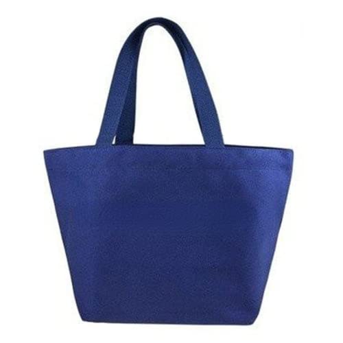 テラコッタ バッグ 大容量 エコバッグ・買い物バッグ 再利用 チャリティートートバッグ 飾り鞄としても使えます (Blue,L)のサムネイル