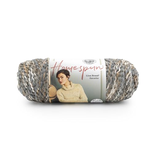 Image of Lion Brand Yarn Homespun Yarn, Soft Bulky Yarn for Knitting, Crocheting, and Crafting, 1 Pack, Shaker