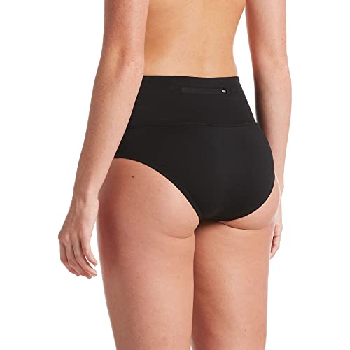 Nike 6721875443799-39646195744855 Essential High-Waist Bottoms Black Sm thumb #3