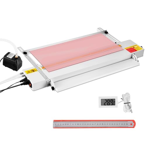 Acrylic PVC Plastic Bender 60cm/24inch, 800W Acrylic Heat Bending Machine with Adjustable 0-90°Angle, 0-30cm Width, 0-100℃ Temperature, for 1-6mm PVC/PC/ABS/PP etc.