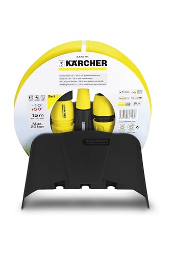 Tuyau d'arrosage de 15m complet 1/2 pouce avec buse d'irrigation et support