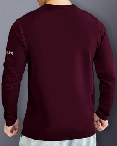 Image of Noble Monk Mens Polyester Solid Regular Fit T-Shirt