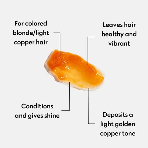 FOUR REASONS Color Mask, Apricot (27 Colors) – Hair Gloss & Color Depositing Conditioner – Semi Permanent Hair Toner for Color-Treated Hair Color For Women – Vegan & Cruelty-Free – 6.76 fl oz
