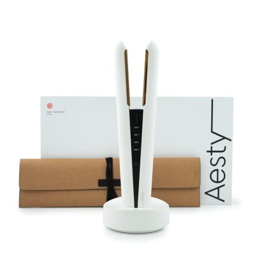 Aesty Dual Heater Flat Iron(Titanium) I Professional Cordless Flat Iron I Wireless Premium Straightener for All Types I Portable Hair Straightener I Travel Flat Iron I Cordless Hair Straightener