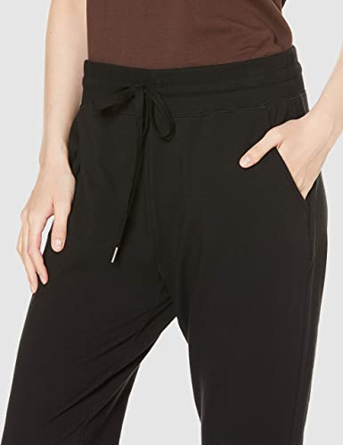 Daily Ritual Women's Terry Cotton And Modal Drawstring Jogger Pant, Black, Medium #TOP2