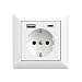 Produktbild 2USB inChargePRO USB AC Steckdose 15W 3A Glänzend Creme