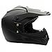 MMG Adult Motorcycle Off Road Helmet DOT - MX ATV Dirt Bike Motocross UTV - with Goggles (Matte Black, Medium)