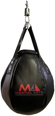 Wrecking Ball Punching Bag, Professional Boxing Teardrop Body Sna...