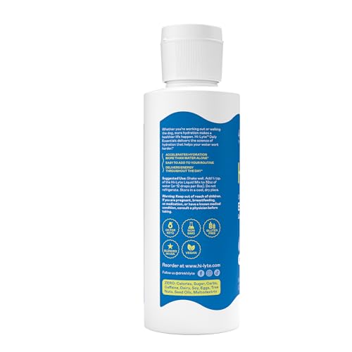 Image of Hi-Lyte Sugar Free Electrolytes for Rapid Hydration, Fasting and Immune Support (3 Bottles, 144 Servings) | NO Calories | 20%+ More Potassium, Magnesium & Zinc