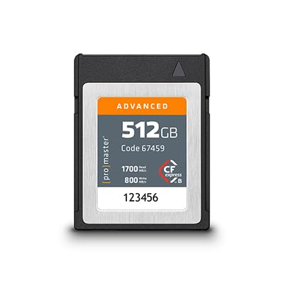 ProGrade CFexpress4.0Type Bメモリーカード512gb Amazon.com: ProMaster CFexpress 4.0 Type B 512GB Advanced
