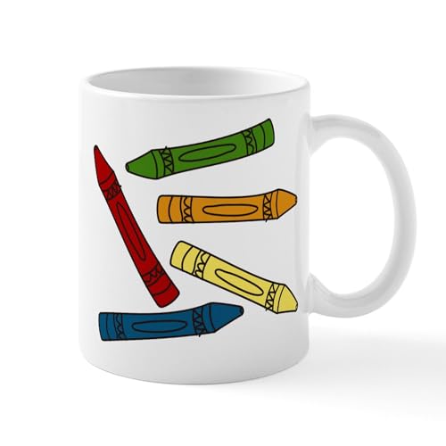 Taza de cerámica 11 oz Colored Crayons miniatura 1