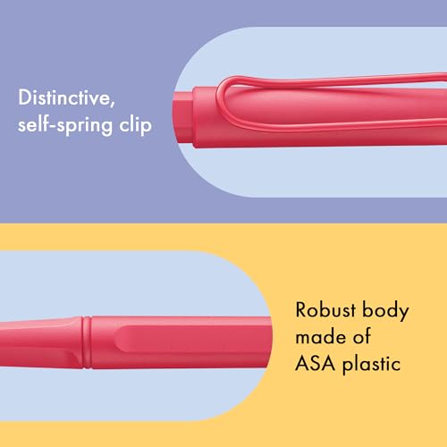Image of Lamy Safari Sunset Rollerball Pen with Ergonomic Grip, Line Width M - For Comfortable Writing - Made of Robust ASA Plastic - with Roller Refill M 63 Black