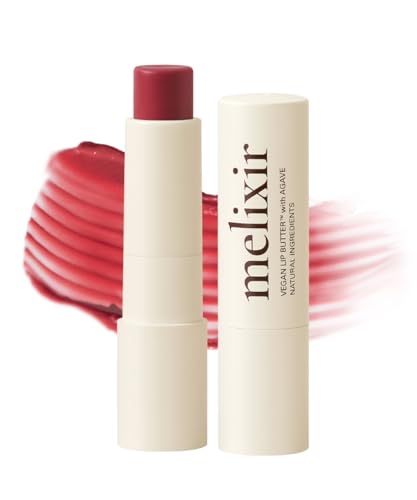 Melixir Vegan Lip Butter (12 Colors), Hydrating Tinted Lip Balm S...
