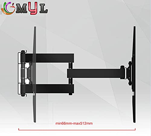 Image of MYL 6 Way Swivel Tilt TV Wall Mount for LCD /LED TV's Upto 32 inch to 80 inch inch (HIG 80 inch)
