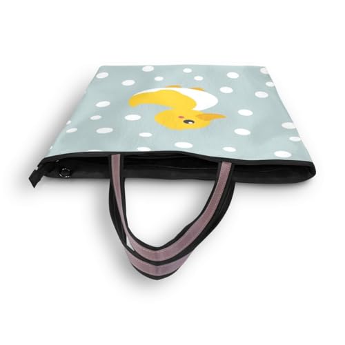 Cute Duck Pattern Shoulder Bags Large Handle Ladies Handbag4