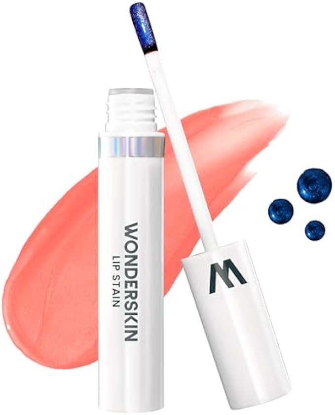 Wonderskin Wonder Blading Lip Stain Peel Off and Reveal Kit - Long Lasting, Waterproof Pink Lip Tint, Transfer Proof Natural Lip Stain Kit (Crush)