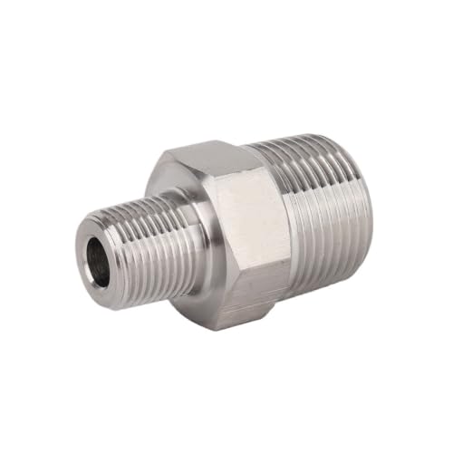 Conector recto de acero inoxidable 304 con tetina hexagonal de alta resistencia 2