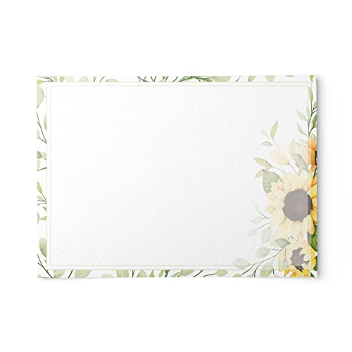 Image of Dashleigh Sunflower Notecards, Set of 48, 4x6 inches (Pack of 2)