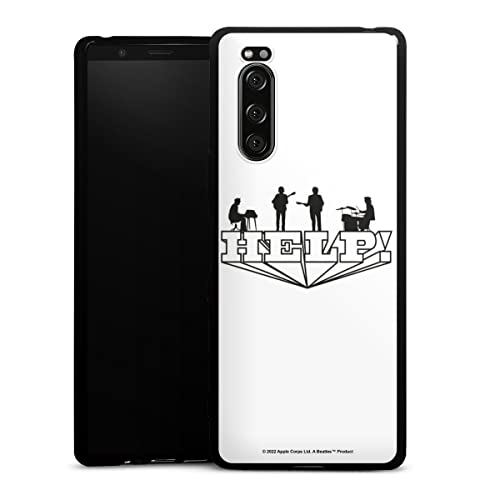 DeinDesign Coque en Silicone Compatible avec Sony Xperia 5 Étui Silicone Coque Souple The Beatles Help! Rock ‘n’ Roll - Les Beatles, Paul McCartney, John Lennon, RIngo Starr, George Harrison DeinDesign Coque en Silicone Compatible avec Sony Xperia 5 Étui Silicone Coque Souple The Beatles Help! Rock 'n' Roll