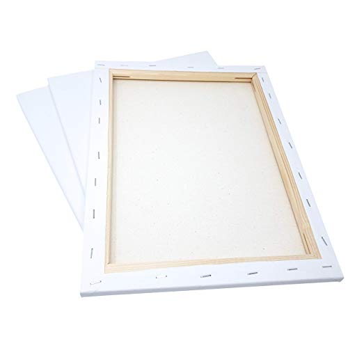 Milo Stretched Artist Canvas | 12X12 Inch | Value Pack Of 8 Canvases For Painting, Primed & Ready To Paint Art Supplies For Acrylic, Oil, Mixed Wet Media, & Pouring, 100% Cotton With Pine Wood Frame #TOP2