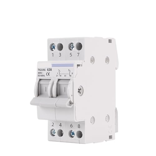 Disjoncteur de verrouillage MTS 2P 63A et inverseur de source modulaire 230V 400V